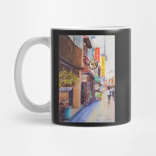 Japanese street scene Mug